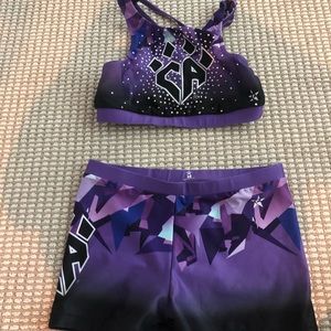 Cheer athletics Crystal cat practice wear
